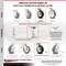 Service Caster 6 Inch Rubber on Aluminum Caster Set with Roller Bearings 2 Swivel Lock 2 Rigid SCC-30CS620-RAR-BSL-2-R-2 - alternate 4